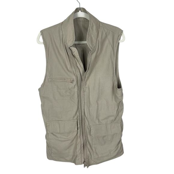 Woolrich Cotton Fishing Vest Pockets Utility Cargo Khaki Men's Size XS Outdoors - Picture 9 of 15